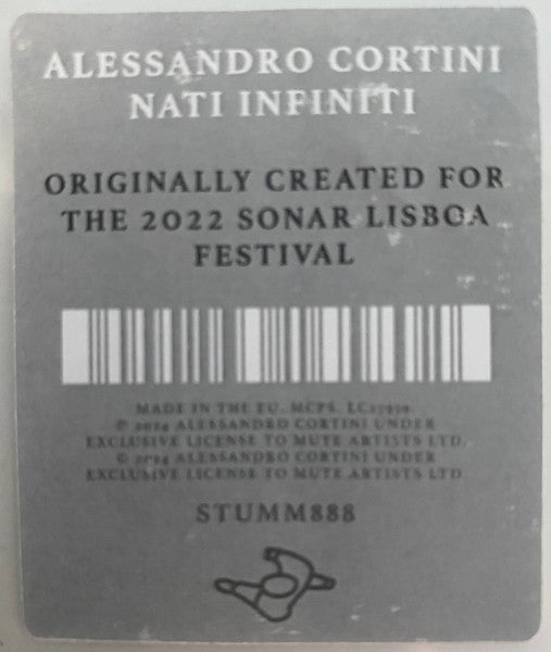 Alessandro Cortini : Nati Infiniti (LP, Album, Ltd)
