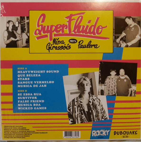 Nina Girassóis Meets Paulera - Superfluido — back sleeve