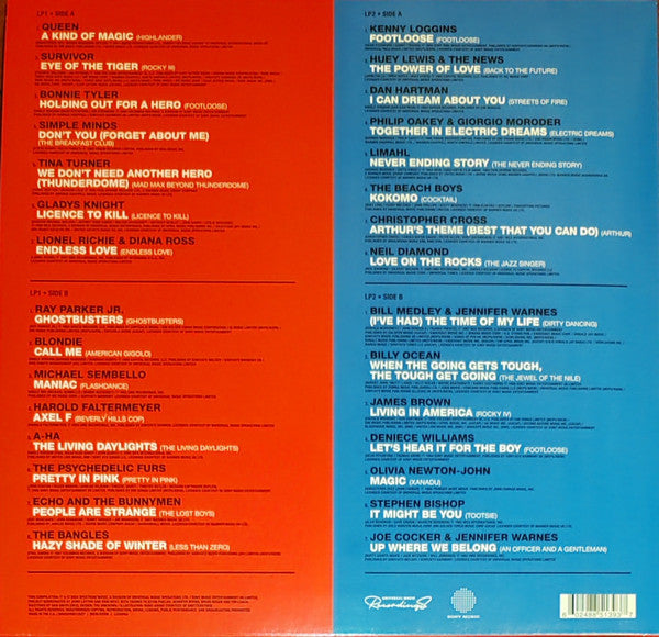 Various - 80s Movies The Collection — back sleeve