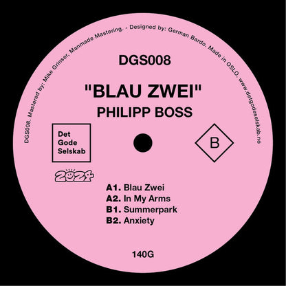 Philipp Boss : Blau Zwei (12", EP)