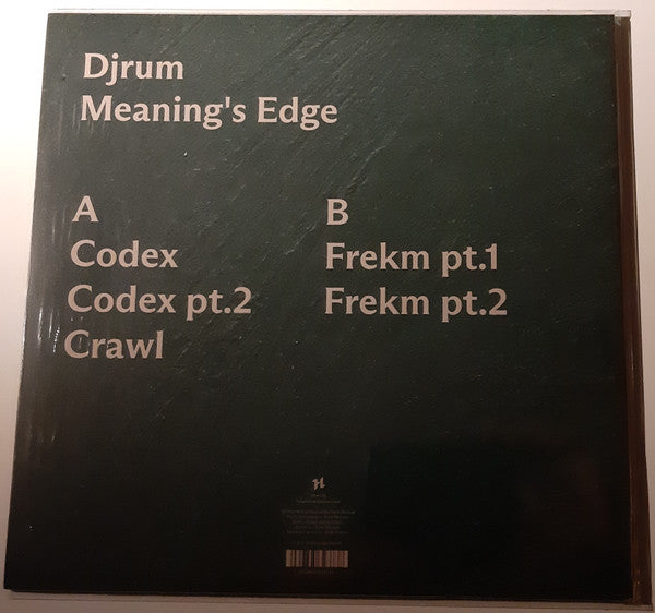 DJ Rum - Meaning's Edge — back sleeve
