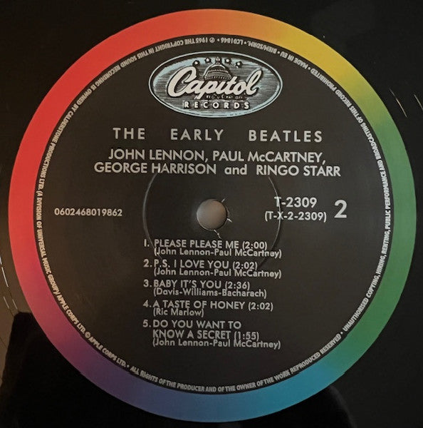 The Beatles : The Early Beatles (LP, Album, Comp, Mono, RE, 180)