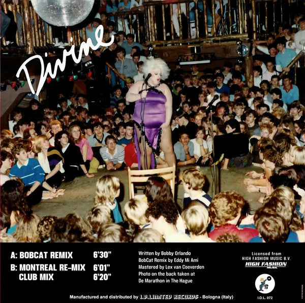 Divine - Shout It Out — back sleeve