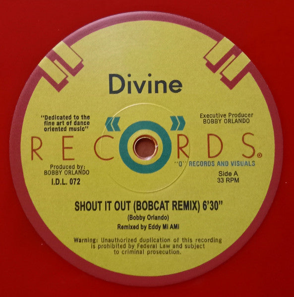 Divine : Shout It Out (12", Maxi, Red)