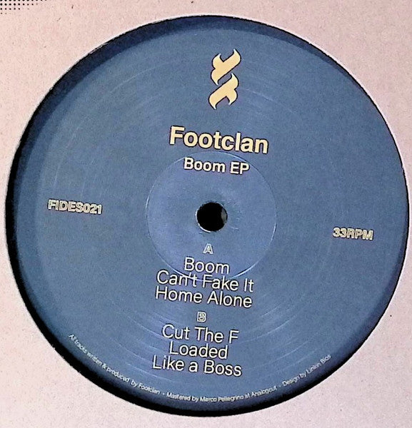 Footclan  - Boom EP — back sleeve