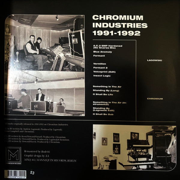 Lagowski, Chromium (2) : Chromium Industries 1991​-​1992 (2xLP, Comp, Ltd, S/Edition, Mar)