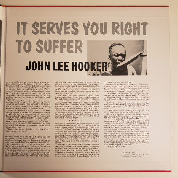 John Lee Hooker : It Serve You Right To Suffer (LP, Album, RE, 180)