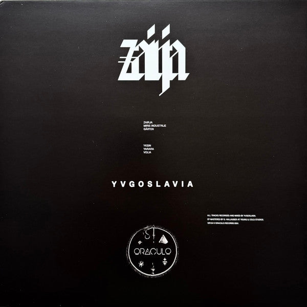 Yugoslavia - Zairja — back sleeve