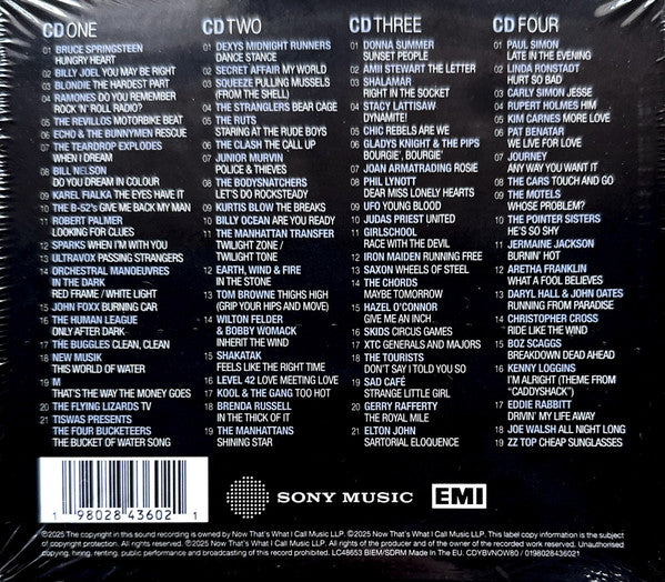 Various : Now Yearbook Vault '80 (4xCD, Comp)