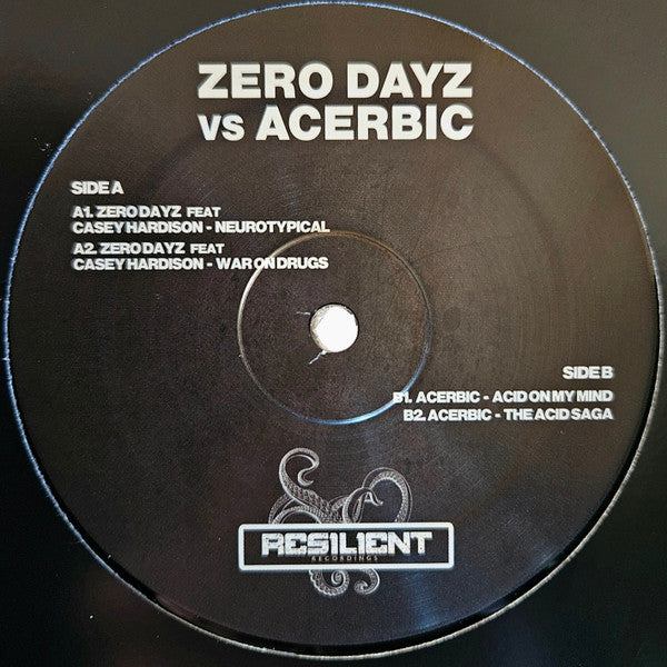 Zero Dayz vs Acerbic  - Resilient 002 — front sleeve