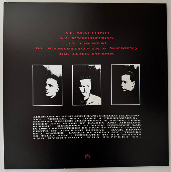 Aircrash Bureau - Exhibition — back sleeve