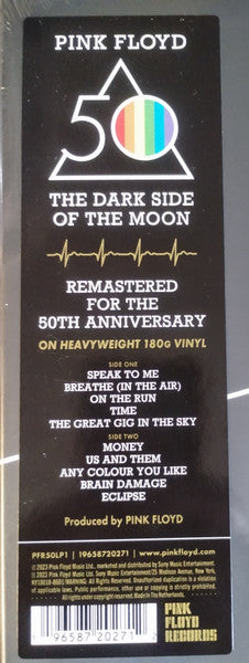 Pink Floyd - The Dark Side Of The Moon — back sleeve