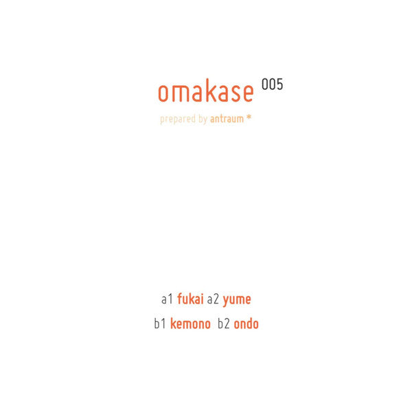 Antraum - Omakase 005 — back sleeve