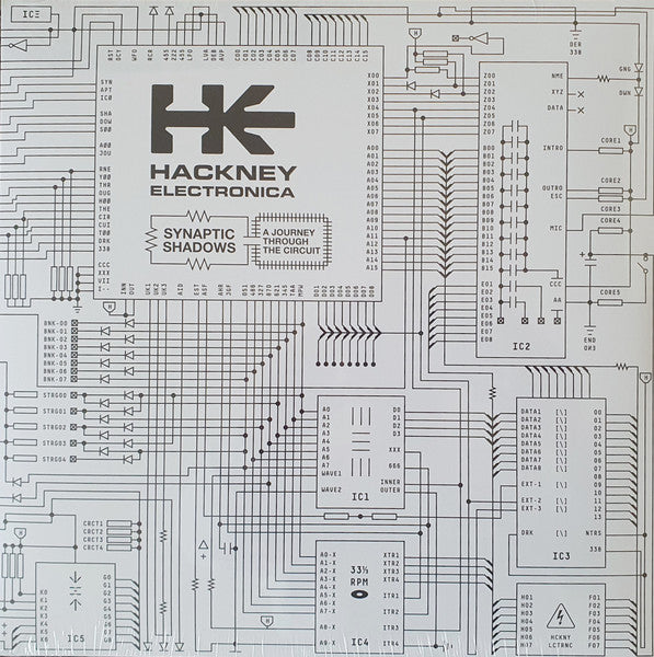 Hackney Electronica - Synaptic Shadows: A Journey Through The Circuit — front sleeve