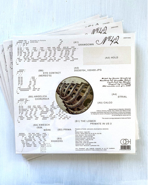 Riccardo La Foresta : Zero,999... (LP, Album)