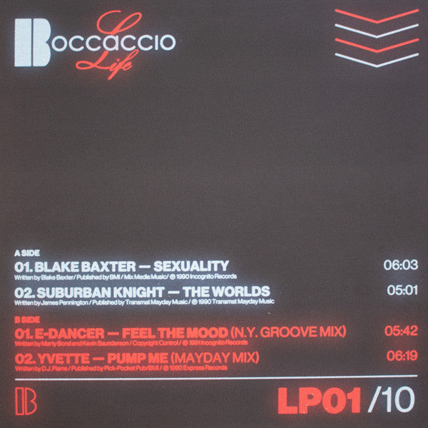 Various : Boccaccio Life 1987 - 1993 (10x12", Comp + Box, Ltd, Num)
