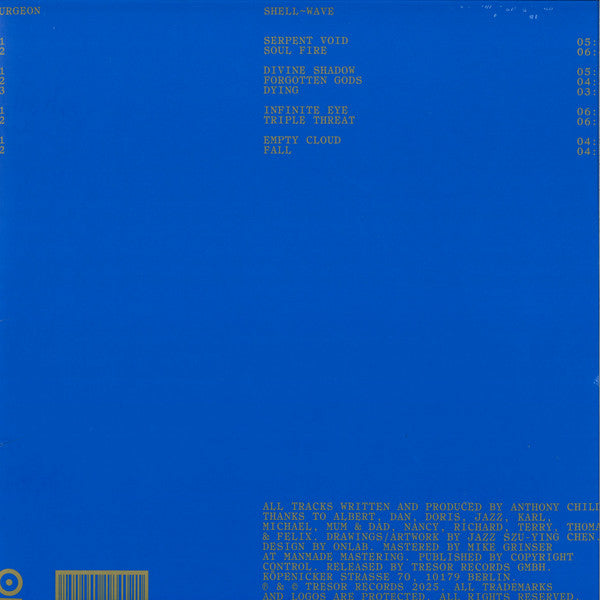 Surgeon - Shell~Wave — back sleeve