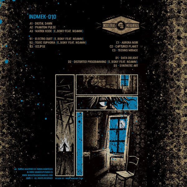 E-bony  - Digital Dawn — back sleeve