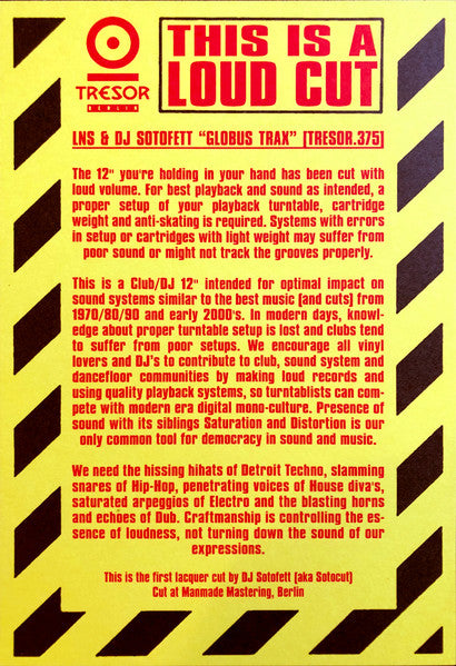 LNS (2) & DJ Sotofett : Globus Trax (12", EP)