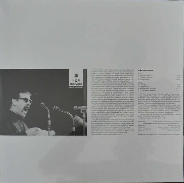 Gil J. Wolman - Mégapneumes — back sleeve