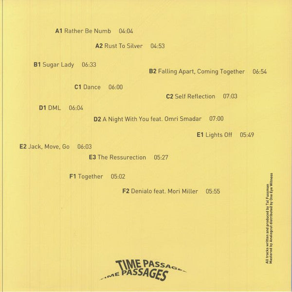 Tal Fussman - Falling Apart, Coming Together — back sleeve