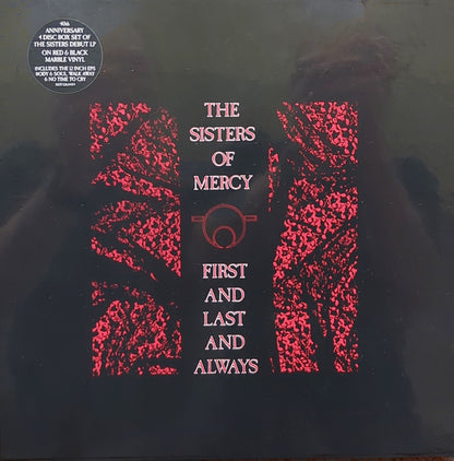 The Sisters Of Mercy : First And Last And Always (Box, Comp, 40t + LP, Album, RE, Red + 3x12", RE, R)