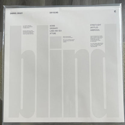 Gabriel Brady : DAY-BLIND (12")