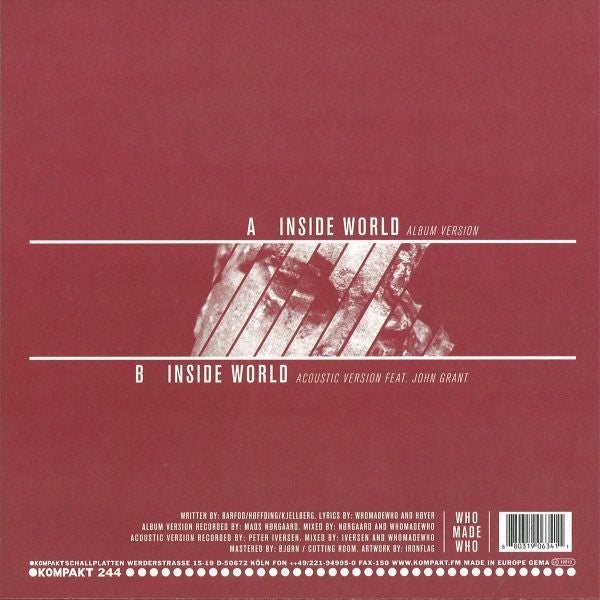 WhoMadeWho - Inside World — back sleeve