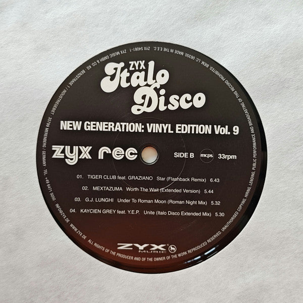 Various : ZYX Italo Disco New Generation Vinyl Edition Vol.9 (LP, Comp)