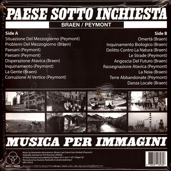 Braen, Peymont - Paese Sotto Inchiesta — back sleeve
