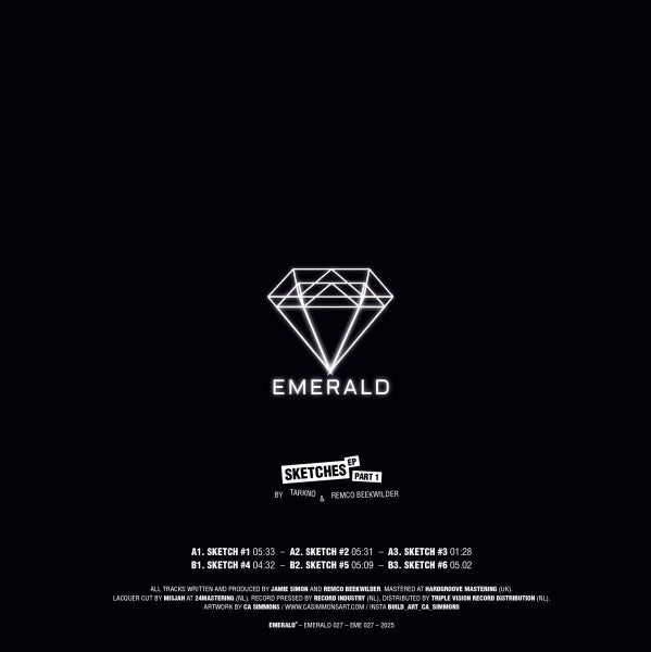 Tarkno & Remco Beekwilder - Sketches EP - Part 1 — back sleeve