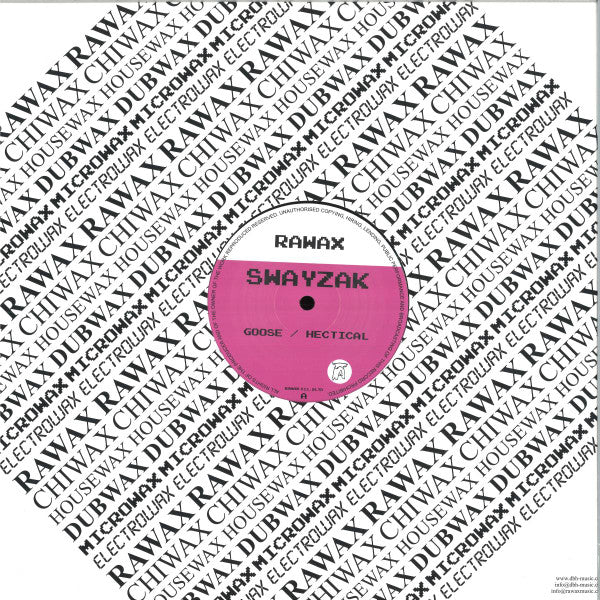 Swayzak - Goose/ Hectical — front sleeve