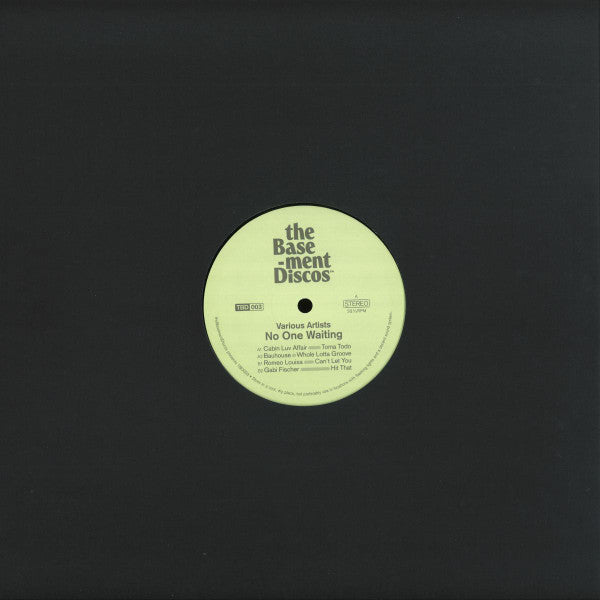 Various - No One Waiting — front sleeve