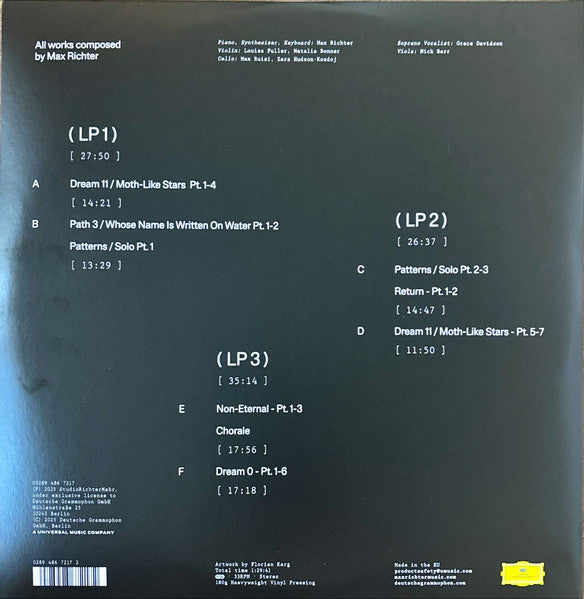 Max Richter - Sleep Circle — back sleeve