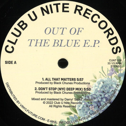 Black Chunes Productions / Manhattan Project : Out Of The Blue E.P. (12", EP, RP)
