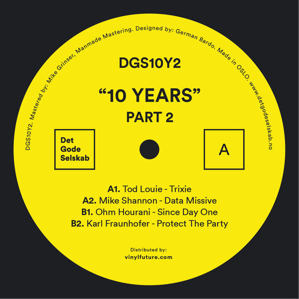 Tod Louie, Mike Shannon, Ohm Hourani, Karl Fraunhofer : Det Gode Selskab 10 Years Part 2 (12", Ltd)