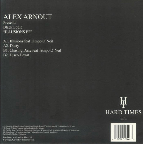 Alex Arnout Presents Black Logic  - Illusions EP — back sleeve
