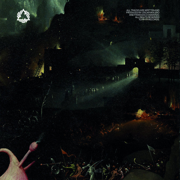 Oscar Mulero, Pyramidal Decode - Il Poema LP — front sleeve