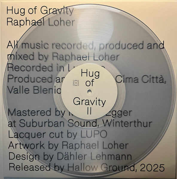 Raphael Loher : Hug of Gravity (2xLP, Album, Ltd, Ltd)