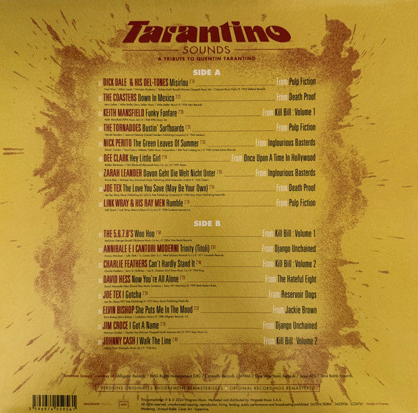 Various - Tarantino Sounds - A Tribute To Quentin Tarantino — back sleeve
