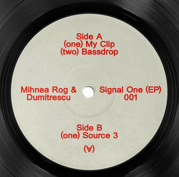 Mihnea Rog, DumitrEscu - Signal One Ep — front sleeve