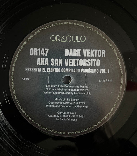 Dark Vektor : El Elektro Compilado Padrísimo Vol. 1 (12", Album, Comp)