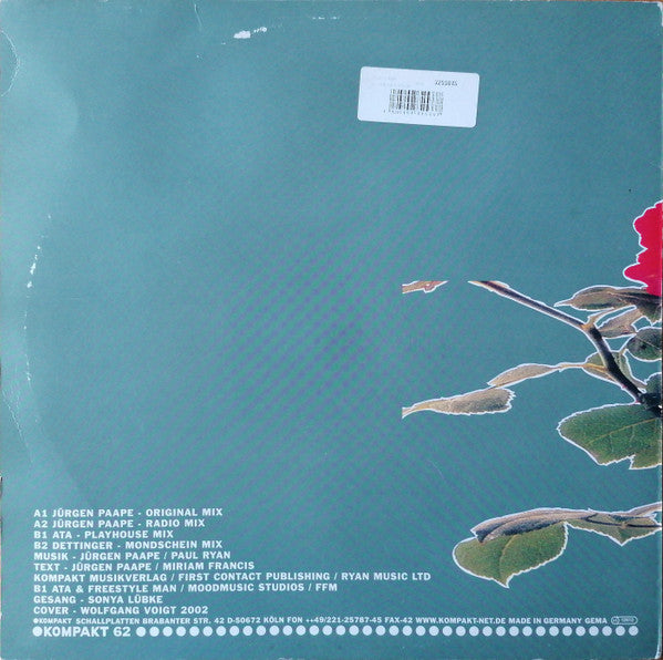 Jürgen Paape - So Weit Wie Noch Nie — back sleeve