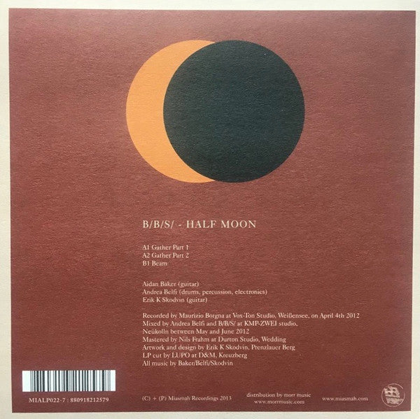B/B/S/ : Half Moon (7", Single, Ltd)