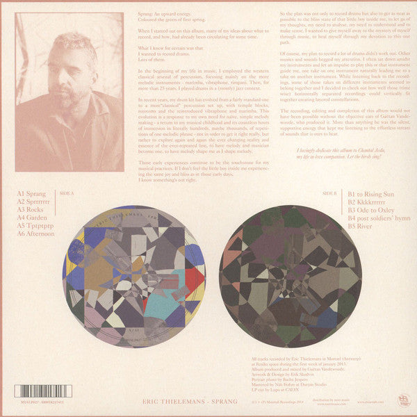 Eric Thielemans - Sprang — back sleeve
