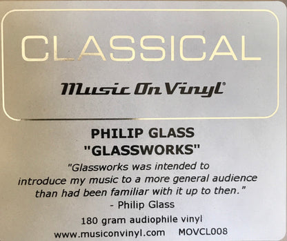 Philip Glass : Glassworks (LP, Album, RE, 180)