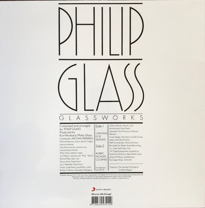 Philip Glass : Glassworks (LP, Album, RE, 180)