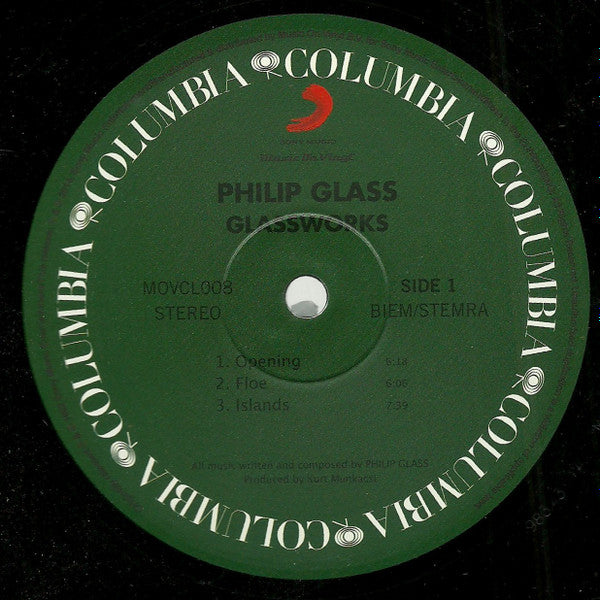 Philip Glass : Glassworks (LP, Album, RE, 180)