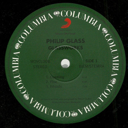 Philip Glass : Glassworks (LP, Album, RE, 180)