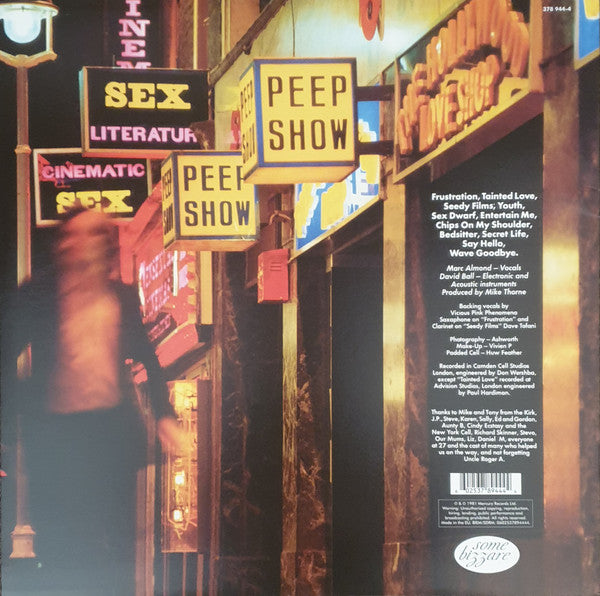 Soft Cell - Non-Stop Erotic Cabaret — back sleeve